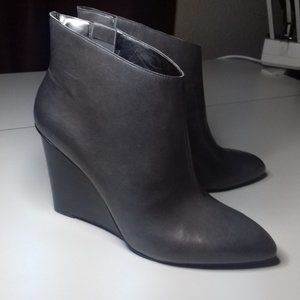 New Nine West Women's Botties - Grey Genuine Leather Size 10.5M